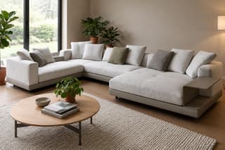Farnham Bouclé Corner Sofa in As shown – alternative view