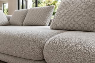 Belmere Curved Corner Sofa in As shown – close-up detail