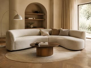 Milbourne Chaise Corner Sofa in As shown – shown in a room setting