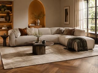 Lyndhurst Curved Corner Sofa in As shown – shown in a room setting