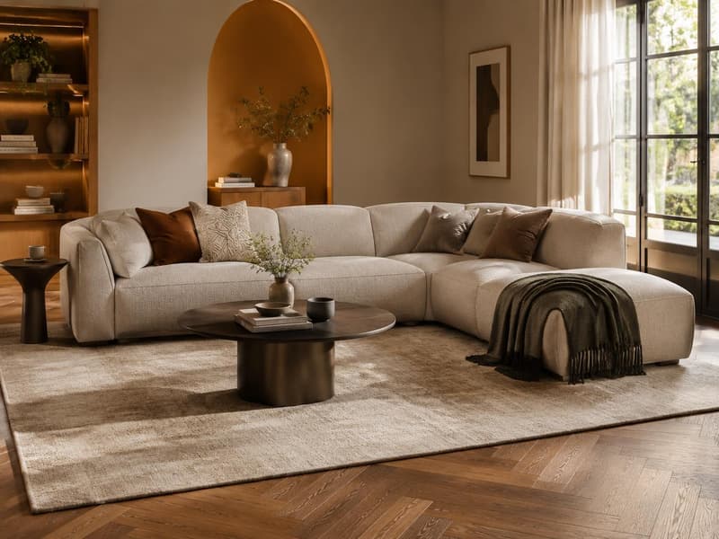 Lyndhurst Curved Corner Sofa