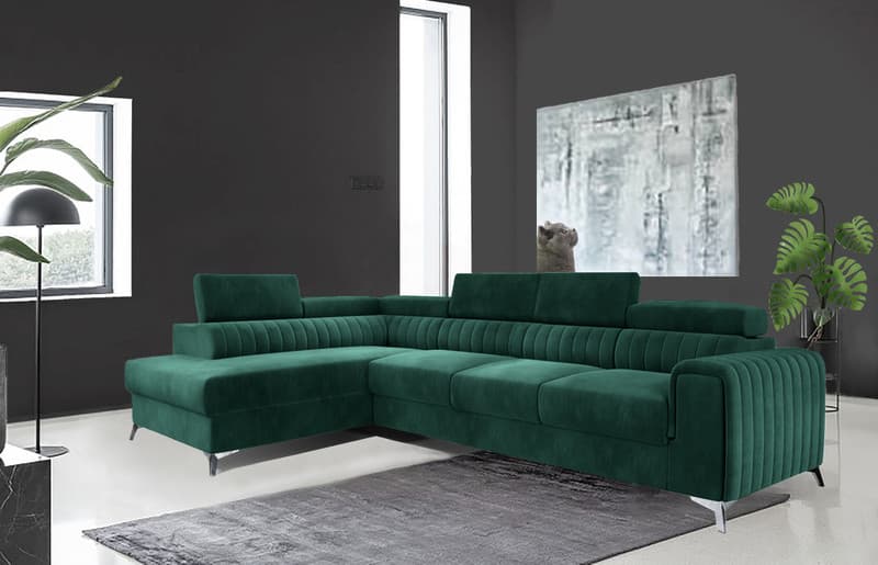 Fairhaven Long Corner Sofa bed with Storage M37