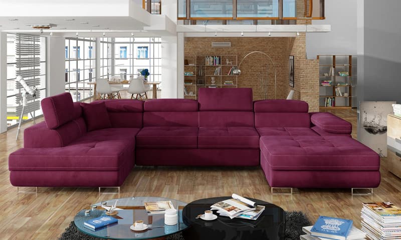Cairnwell U Shaped Sofa Bed with Storage Mv68