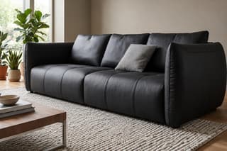 Oakmere Leather-Look Sofa in As shown – alternative view