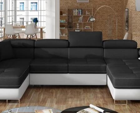 Vandermere U shape corner sofa bed with storage – photo 4