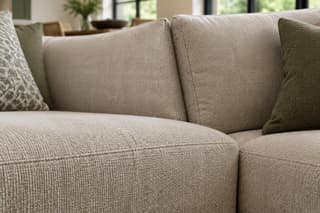 Sheldon Designer Sofa in As shown – close-up detail