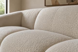 Orwell Curved Sofa in As shown – close-up detail
