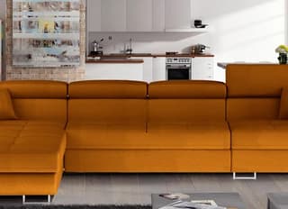 Hollingwood Long Corner Sofa Bed with Storage M48 – close-up detail