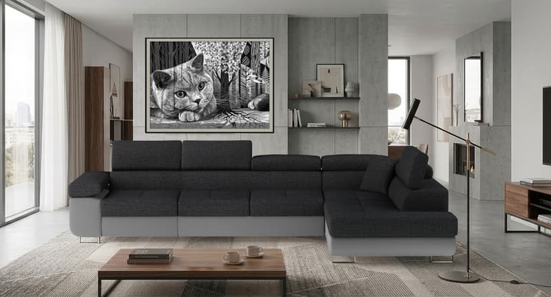 Orrino Long Corner Sofa Bed with Storage i96/S29 – photo 2