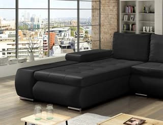 Jessamine Corner Sofa Bed with Storage Eco Leather S11 – close-up detail