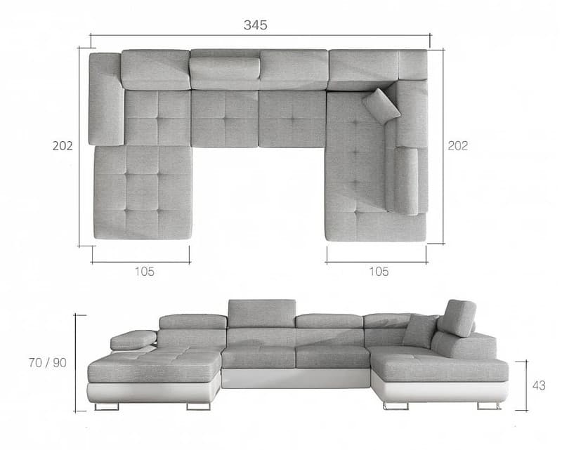 Jasperton U Shaped Sofa Bed with Storage – photo 5