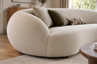 Thornbury Curved Corner Sofa in As shown – close-up detail