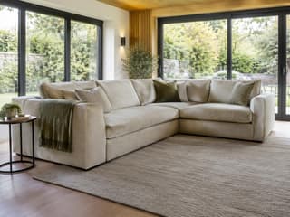 Monkton Curved Corner Sofa in As shown – shown in a room setting