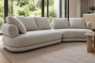 Belmere Curved Corner Sofa in As shown – alternative view