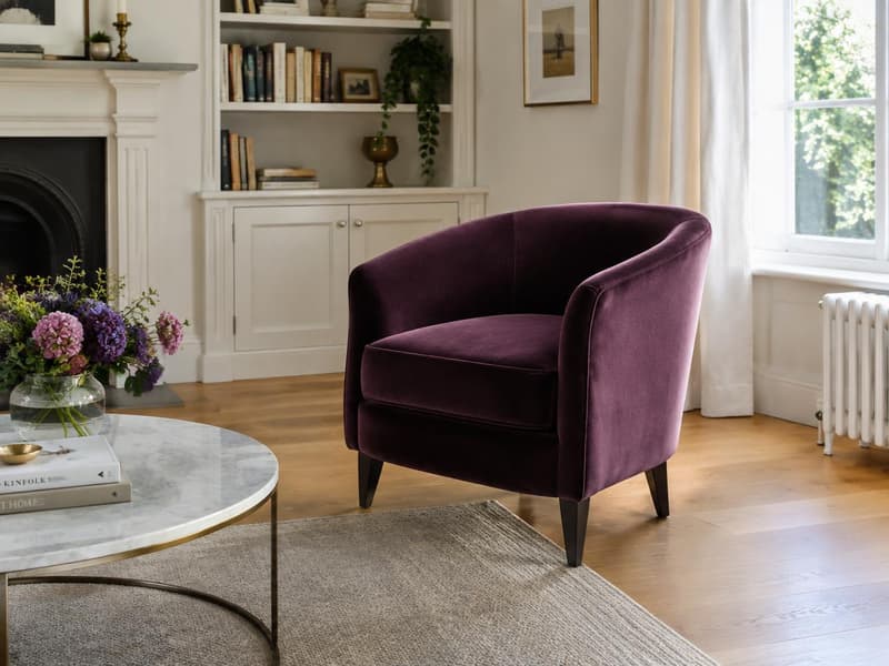 Fordham Plum Tub Chair