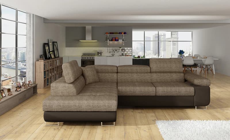 Orrino Corner Sofa Bed with Storage B03/S66