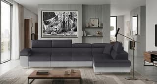 Orrino Long Corner Sofa Bed with Storage M97/M84 – right-hand corner layout