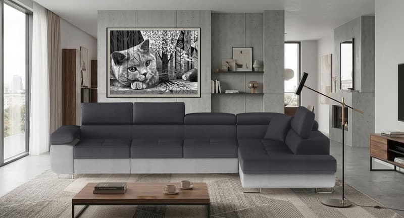 Orrino Long Corner Sofa Bed with Storage M97/M84 – photo 2