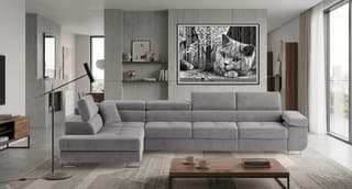 Orrino Long Corner Sofa Bed with Storage M84