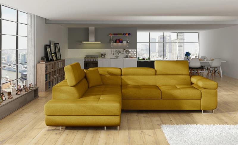 Orrino Corner Sofa Bed with Storage O68