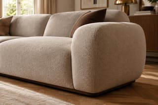 Eastleigh Curved Sofa in As shown – close-up detail