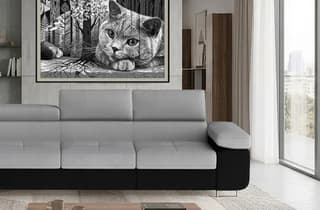 Orrino Long Corner Sofa Bed with Storage M84/S11 – close-up detail