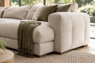 Oakhampton Chaise Corner Sofa in As shown – close-up detail