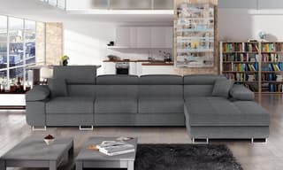 Hollingwood Long Corner Sofa Bed with Storage S21 – right-hand corner layout