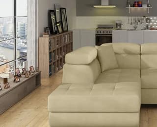 Orrino Mini Corner Sofa Bed with Storage M04 – close-up detail