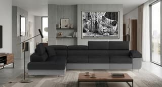 Orrino Long Corner Sofa Bed with Storage i96/S29