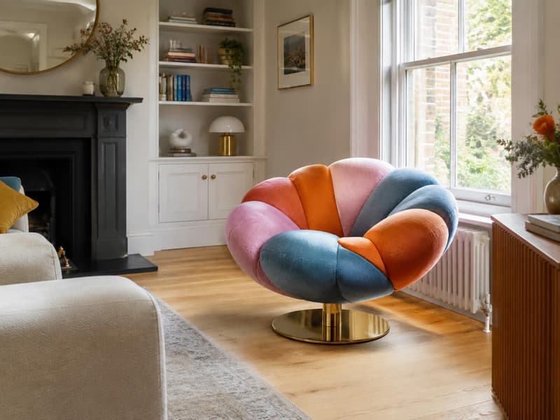 Eastlake Petal Swivel Chair