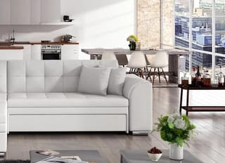 Rosslyn Corner Sofa Bed S17 Eco Leather – close-up detail