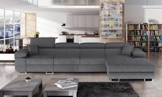 Hollingwood Long Corner Sofa Bed with Storage GS88 – right-hand corner layout