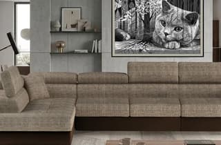 Orrino Long Corner Sofa Bed with Storage B03/S66 – close-up detail