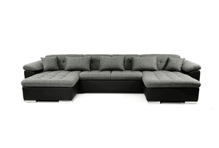 U Shape Parkstone corner sofa bed with storage – image 2