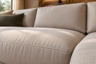 Welbourne Curved Sofa in As shown – close-up detail
