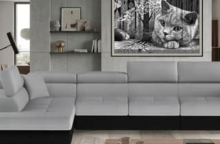 Orrino Long Corner Sofa Bed with Storage M84/S11 – close-up detail