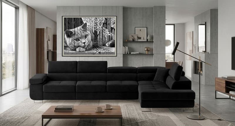 Orrino Long Corner Sofa Bed with Storage MV99 – photo 2