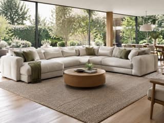Oakhampton Chaise Corner Sofa in As shown – shown in a room setting