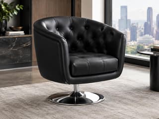 Finsbury Leather Swivel Chair