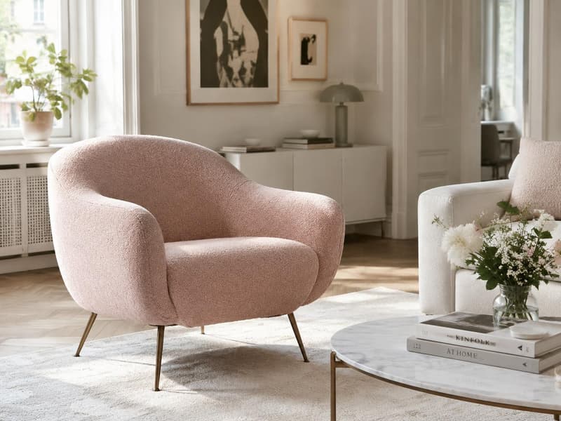 Lyneham Blush Lounge Chair