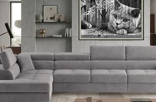 Orrino Long Corner Sofa Bed with Storage M84 – close-up detail