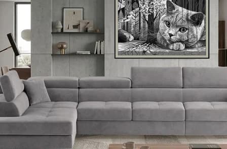 Orrino Long Corner Sofa Bed with Storage M84 – photo 4