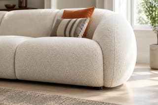 Petherton Curved Corner Sofa in As shown – close-up detail