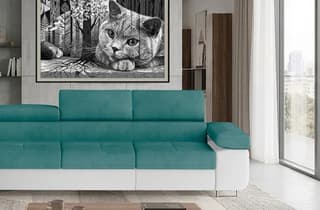 Orrino Long Corner Sofa Bed with Storage O83/S17 – close-up detail