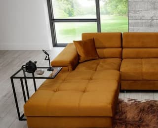 Pinehollow Corner Sofa Bed with Storage M48 – close-up detail