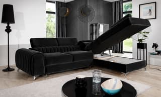 Fairhaven corner sofa bed with storage MV99 – opened into a double bed