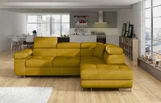 Orrino Mini Corner Sofa Bed with Storage O68 – right-hand corner layout