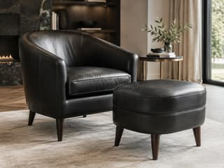 Upton Club Chair & Footstool
