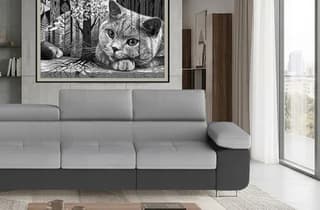 Orrino Long Corner Sofa Bed with Storage M84/M97 – close-up detail